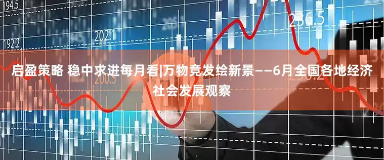 启盈策略 稳中求进每月看|万物竞发绘新景——6月全国各地经济社会发展观察